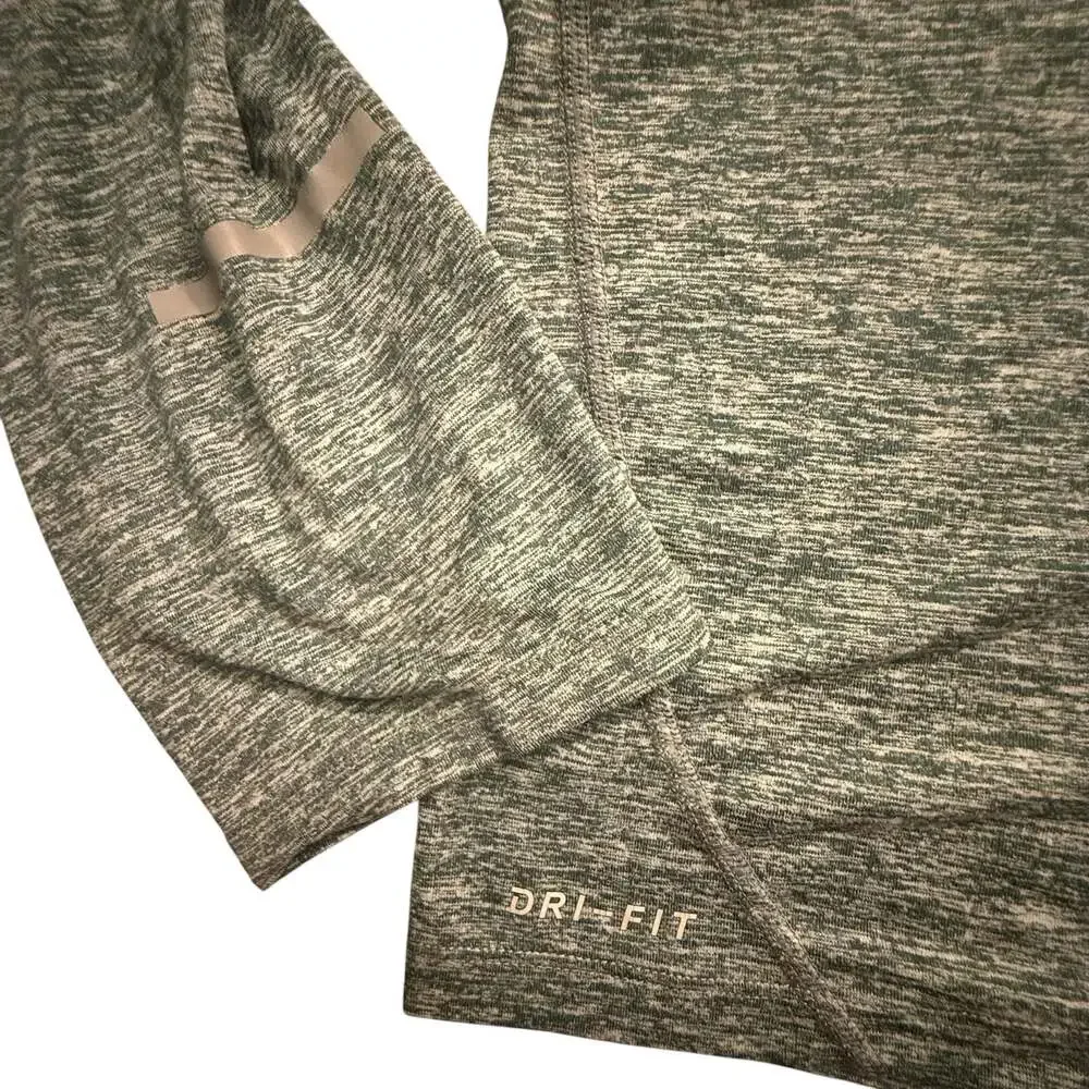 Nike Dri-FIT Men's Heathered Gray 1/4 Zip Long Sleeve Running Pullover XXL